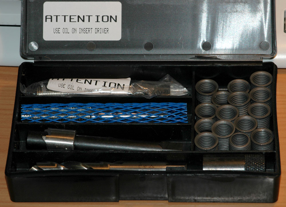 Timsert M12 drain pain sump plug thread repair kit content